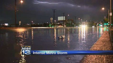 Thursday Storm Causes Flash Flooding Power Outages Across Abq Youtube