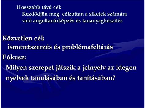 A Jelnyelv Szerepe A Siketek Idegennyelv Tanul S Ban Sban Pdf