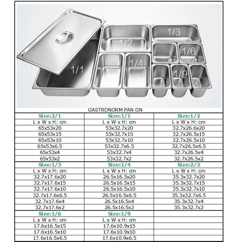 High Quality Stainless Steel Gastronom Pans Gn Pans For Tray