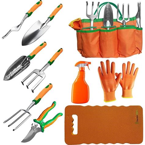 10 Piece Stainless Steel Heavy Duty Garden Tool Set B0bhbqq4cg The Home Depot