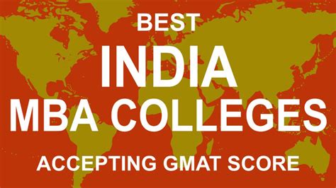 Best MBA Colleges In India Accepting GMAT Score YouTube