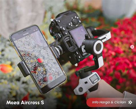 Kredit Moza Aircross S Axis Handheld Gimbal Stabilizer Fotografi