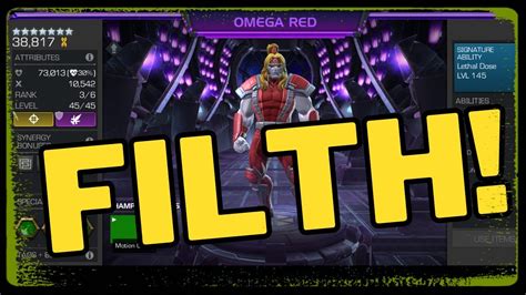 R3 7 Star Sig 145 Omega Red Is Definition Of Filthy Champion In MCOC