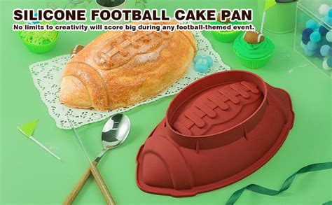 Webake Football Cake Pan 11 Inch Nonstick Football Shaped