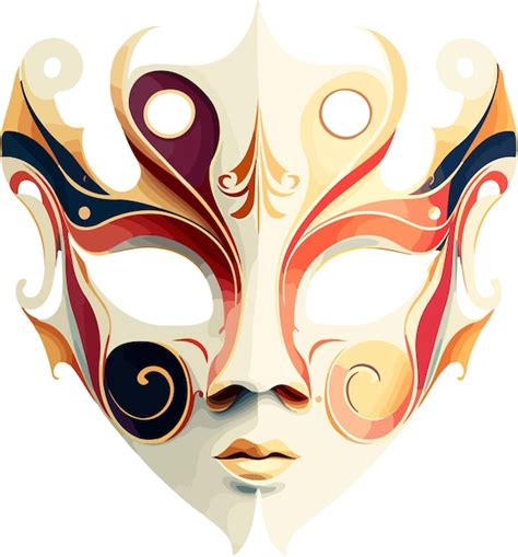 Premium Vector Ornate Colorful Venetian Mask