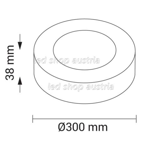 24W LED Aufbaupanel rund neutralweiß LSA 2249 O 30 00 LED SHOP