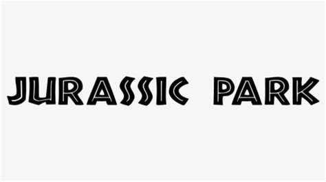 Jurassic Park Logo Vector Black White