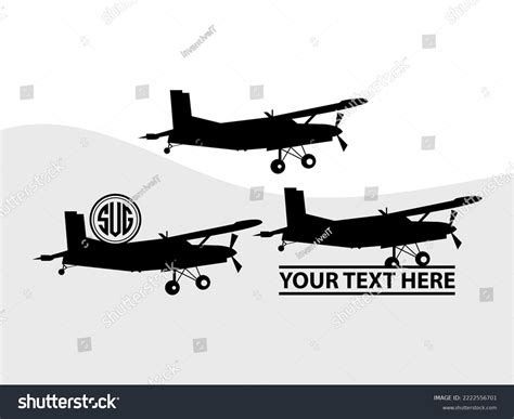 Airplane Svg Printable Vector Illustration Stock Vector (Royalty Free ...