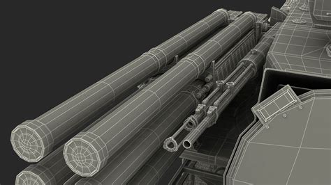 Sistema de defensa aérea Pantsir S1 SA 22 Greyhound Modelo 3D 79