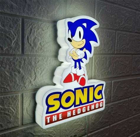 Sonic The Hedgehog Logo As A Led Illuminated Sign Catawiki