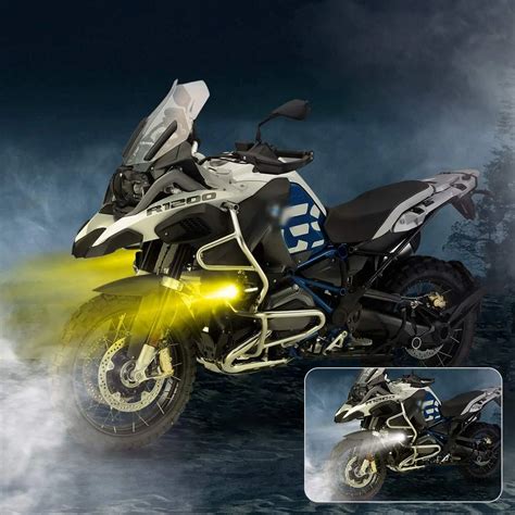 40w Motorcycle Led Auxiliary Lighting System With Drl Turn Signal For Bmw R1200gs Adv F800gs