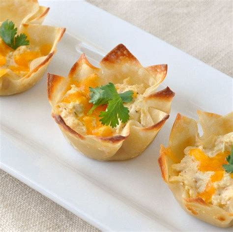 Jalapeño Cheddar Chicken Wonton Cups Kid Friendly Muffin Tin Recipes