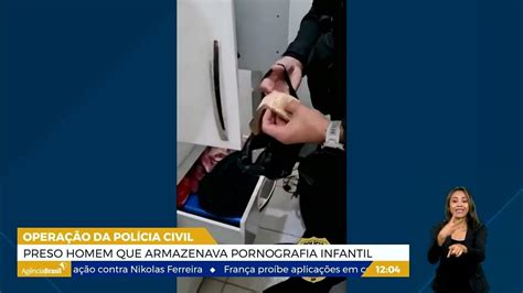 Preso homem que armazenava pornografia infantil Repórter DF TV