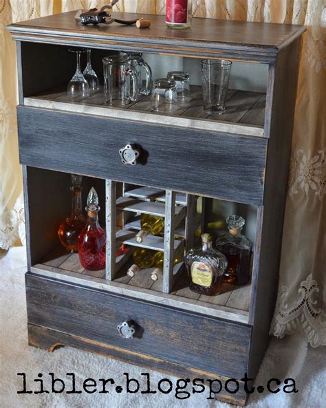 Turn Dresser Into Liquor Cabinet Homystyle