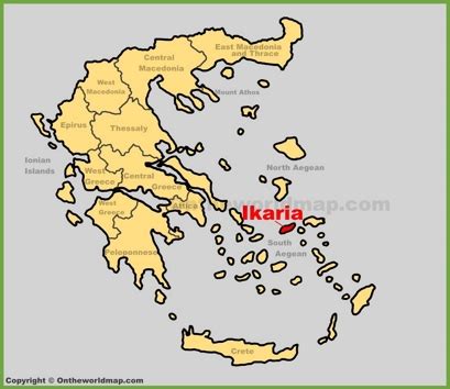 Ikaria Maps | Greece | Maps of Ikaria Island (Icaria)