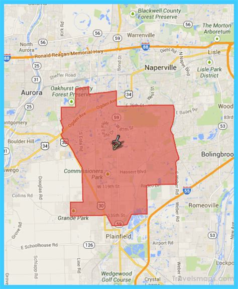 Where is Naperville? - Naperville Map - Map of Naperville - TravelsMaps ...