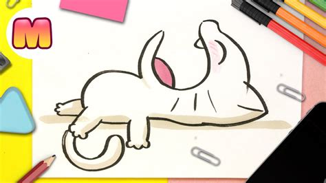 Como Dibujar Un GATO KAWAII FACIL PASO A PASO Como Dibujar Un Gatito