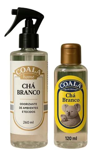 Coala Cha Branco Spray - Coala Chá Branco Essência + Home Spray Aromatizador Ambiente | MercadoLivre