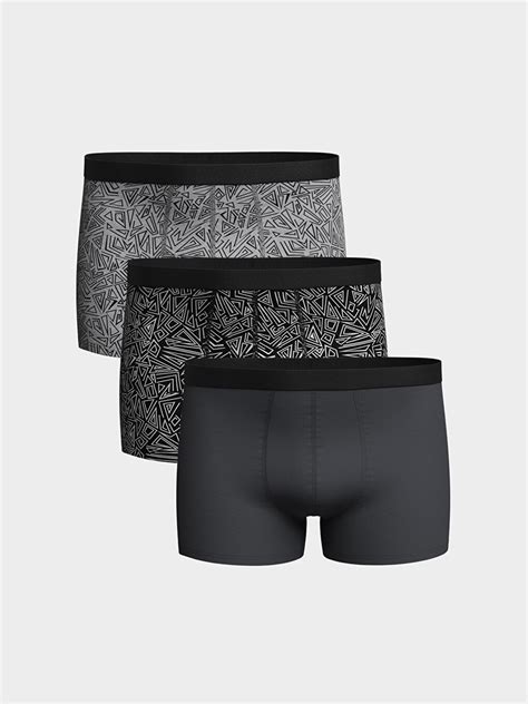 Standard Fit Cotton Flexible Mens Boxer 3 Piece W3ek85z8 Lqj