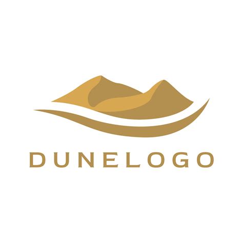 Hot desert and dunes abstract logo template vector design with cactus