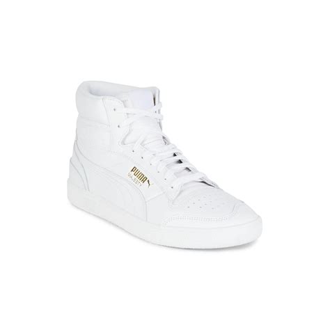 PUMA Leather Ralph Sampson White Mid Men's Sneakers for Men - Save 34% ...