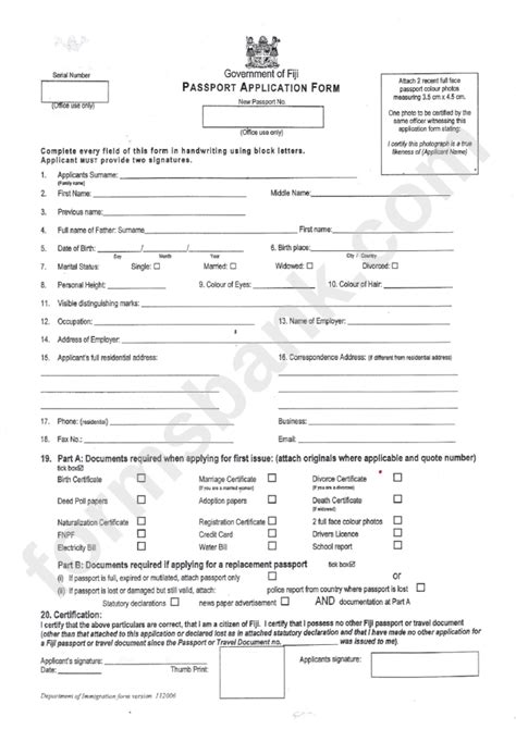 Forms For Renewal Of Nz Passport Printable Form 2024