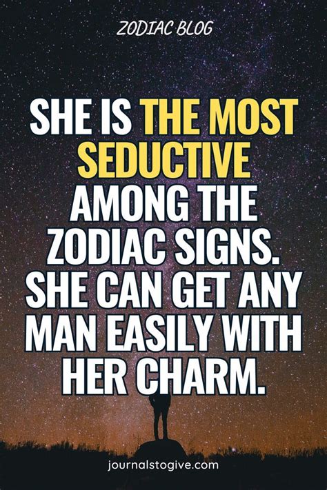 She Is The Most Seductive Among The Zodiac Signs She Can Get Any Man