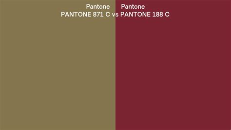 Pantone 871 C Vs Pantone 188 C Side By Side Comparison