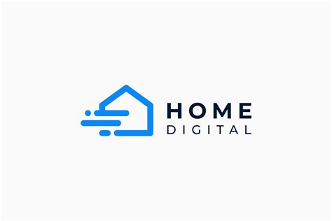 House Digital Home Tech Logo Graphic By Sorestudios · Creative Fabrica