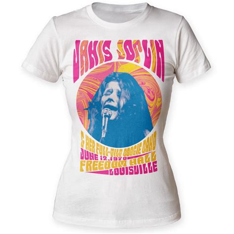 Janis Joplin Womens Swirl T Shirt Walmart