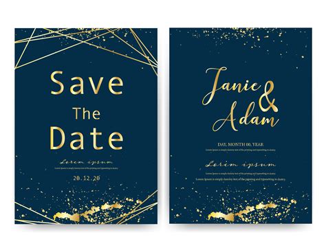 Wedding Invitation Card Save The Date Wedding Card Modern Card Design