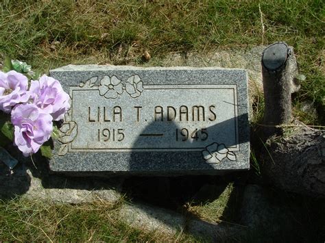 Lila Helen Truman Adams Monumento Find A Grave