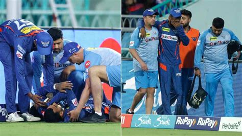 Ipl 2023 Lsg Captain Kl Rahul Limps Off The Field After Picking Injury