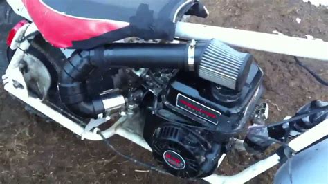 Mini Baja Full Exhaust Cold Airintake Snorkel 212cc Preda Youtube