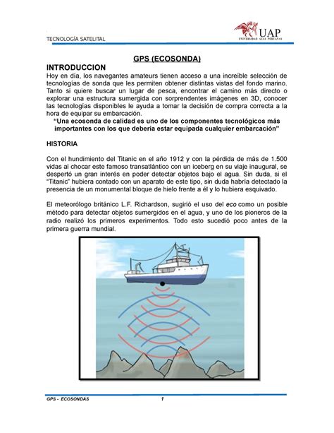 Gps Ecosondas Nota Z Satelital Gps Ecosonda Introduccion Hoy