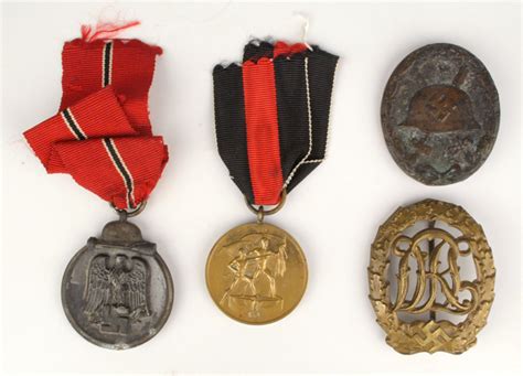 Collection Of Nazi Germany Awards Including Russian Front