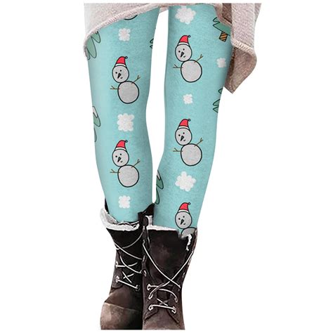 Dndkilg Womens Christmas Yoga Pants Workout Holiday Funny Golf Pants