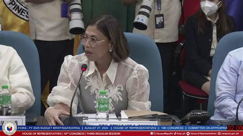 Committee On Appropriations Budget Briefing Hearings Of The Fy