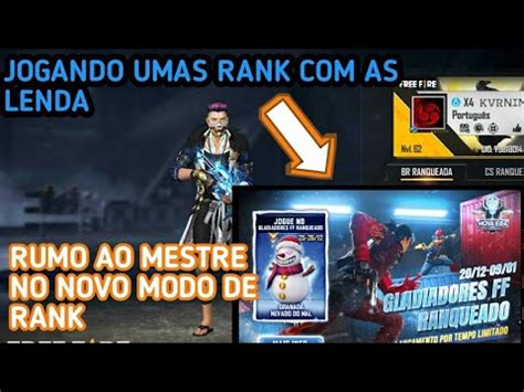 RUMO AO MESTRE NO MODO GLADIADORES E RANQUEADA OS INSCRITOS YouTube