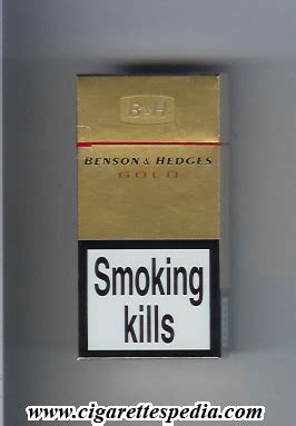 Benson and Hedges (Gold) KS-10-H - England - Cigarettes Pedia