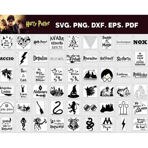 Harry Potter Bundle Svg 5000 Files Harry Potter Svg Inspire Uplift