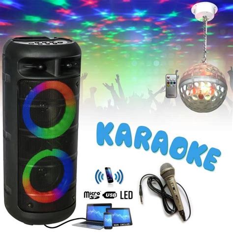 Enceinte Autonome Karaoke Enfant Usb Bluetooth Party Alfa W