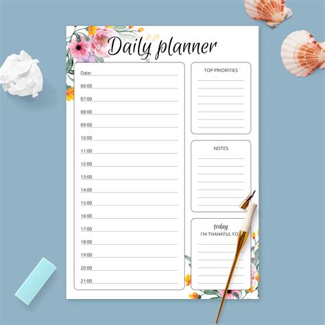 Free Printable Hourly Planner