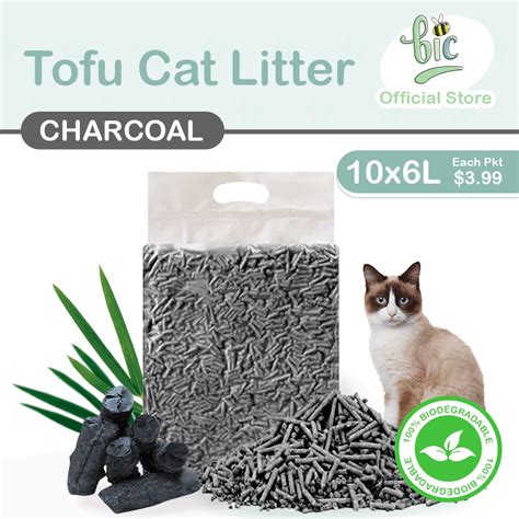 Bic Tofu Cat Litter Eco Friendly Biodegradable Fast Clump Flushable