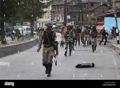 Srinagar Indian Controlled Kashmir 13th Aug 2016 Indian