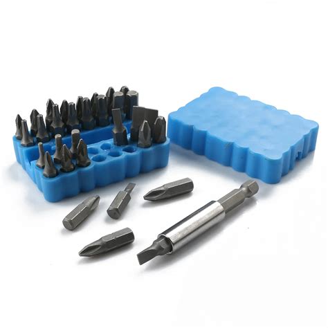 33pcs Electric Tamper Proof Bit Set Security Magnetic Screwdriver