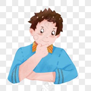 Nag Iisip Batang Lalaki Larawannumero Ng Graphicsformat Ng Larawan