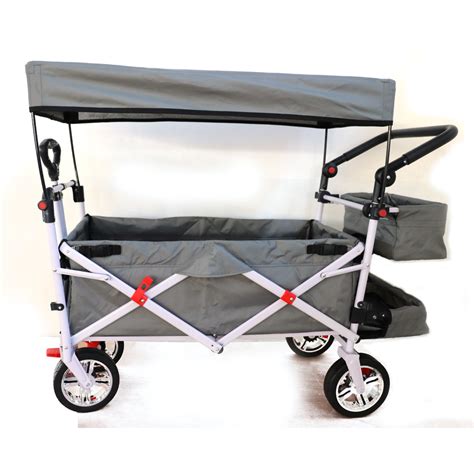 Heavy Duty Collapsible Folding Wagon Beach Wagon Cart Camping Trolley