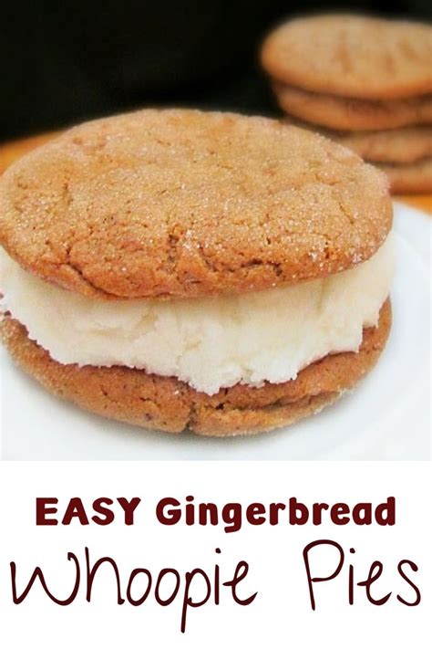 Homemade Gingerbread Whoopie Pies With Cream Cheese Filling Recipe