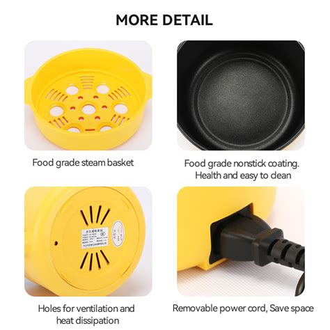 Mini Electric Hot Pot 1 5L Versatile Cooker With Steamer